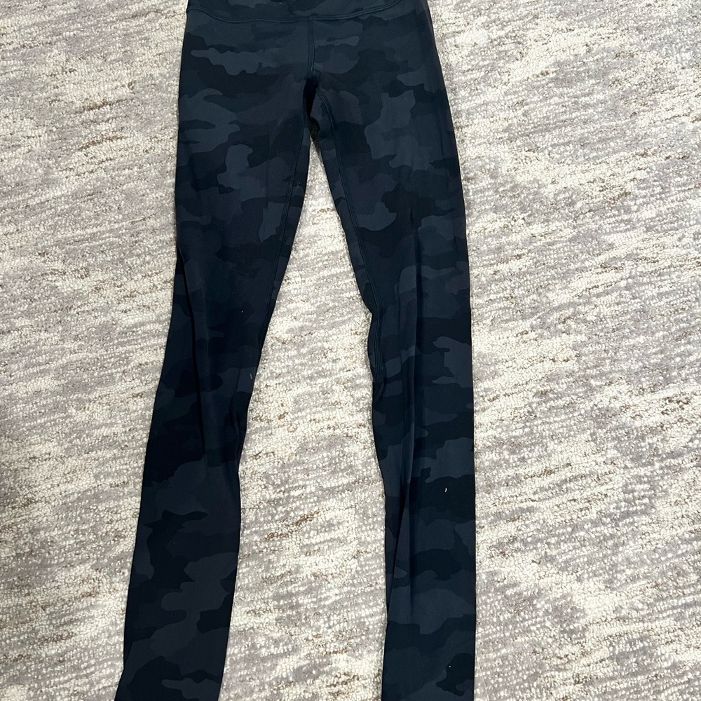 Lululemon Athletica Black Camouflage Align Leggings
